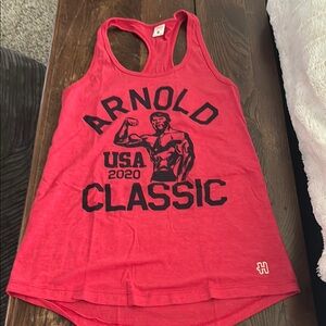 HOMAGE NWOT Arnold Classic Women's Red Tank Top